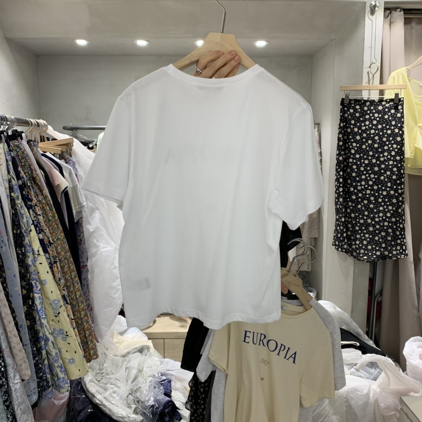 LOGROAD韓國直郵㊣東大門實拍女裝新品25春夏推薦時尚休閑T恤LOG ROADT恤