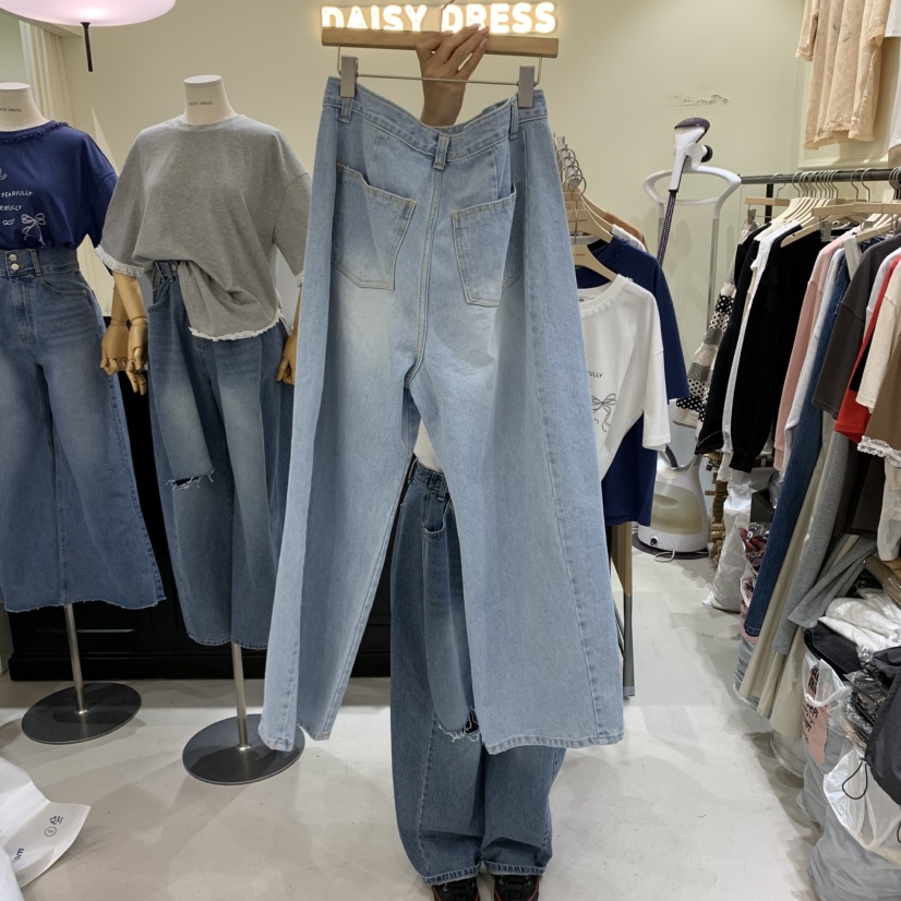 DAISY DRESS直郵韓國代購㊣女裝新款熱賣25春夏推薦牛仔褲DAISY DRESS牛仔褲