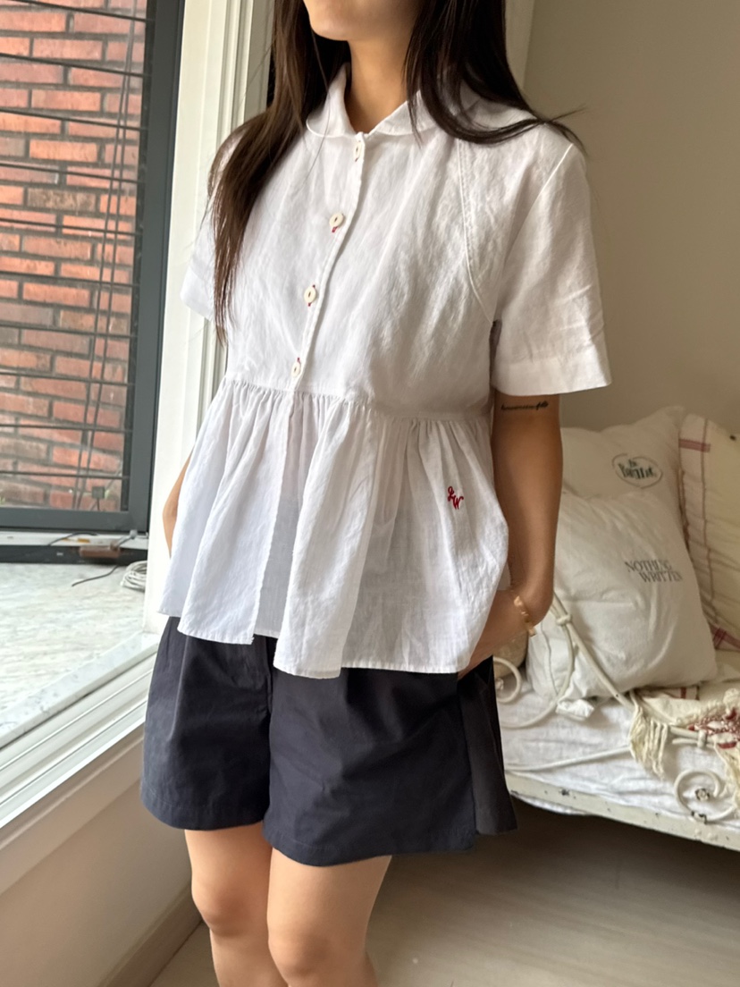 AT NOTE直郵韓國代購㊣女裝新款時尚25春夏人氣襯衫蕾絲衫AT NOTE襯衫/蕾絲衫