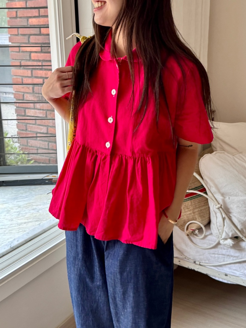 AT NOTE直郵韓國代購㊣女裝新款時尚25春夏人氣襯衫蕾絲衫AT NOTE襯衫/蕾絲衫