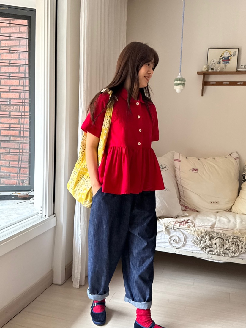 AT NOTE直郵韓國代購㊣女裝新款時尚25春夏人氣襯衫蕾絲衫AT NOTE襯衫/蕾絲衫