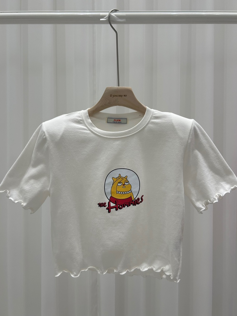IF YOU SAY SO韓國直郵㊣東大門實拍女裝新品25春夏休閑T恤IF YOU SAY SOT恤圖色2