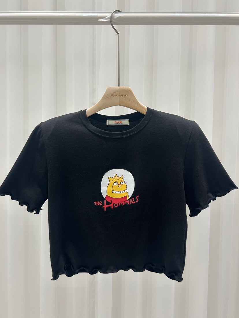 IF YOU SAY SO韓國直郵㊣東大門實拍女裝新品25春夏休閑T恤IF YOU SAY SOT恤圖色3