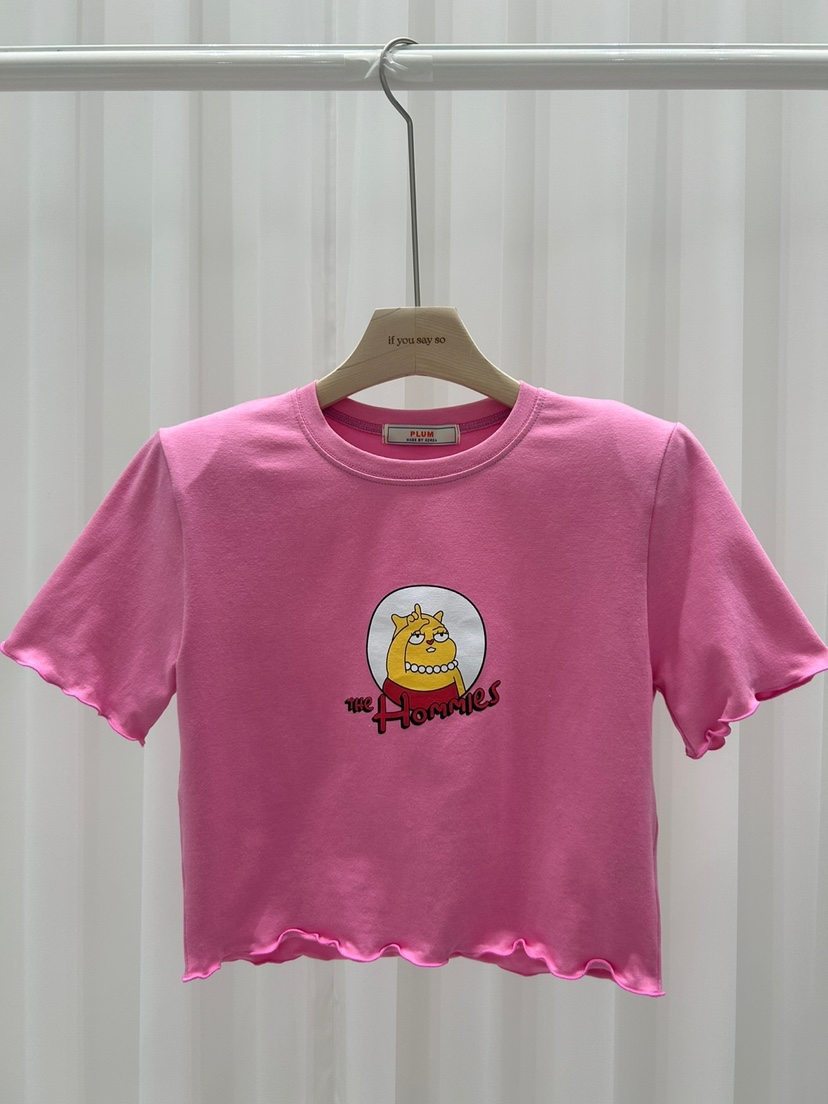 IF YOU SAY SO韓國直郵㊣東大門實拍女裝新品25春夏休閑T恤IF YOU SAY SOT恤圖色4