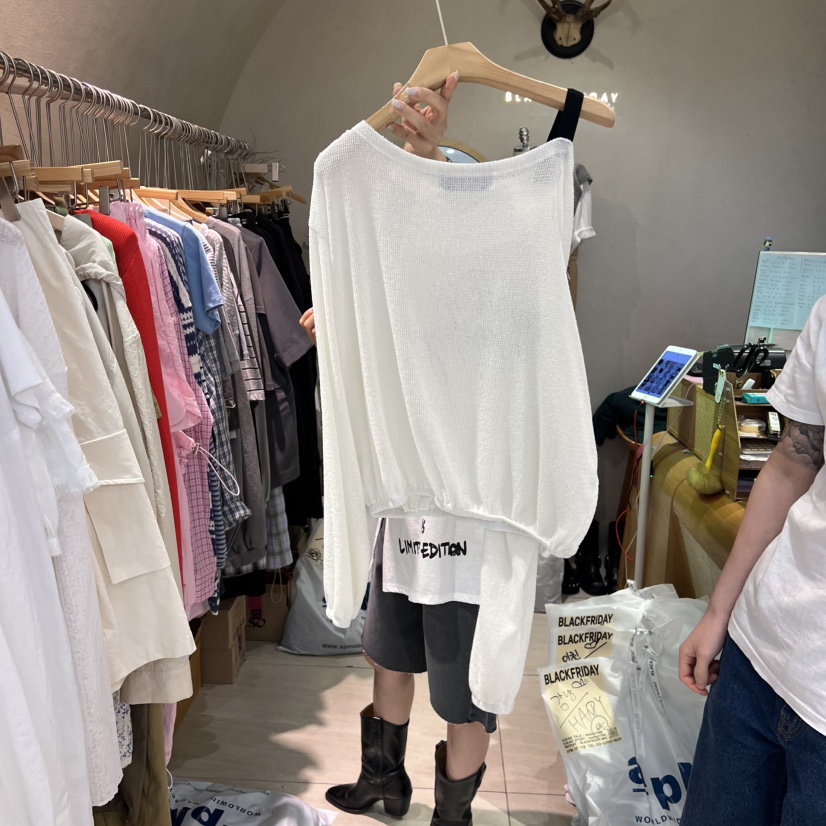 BLACKFRIDAY韓國㊣直郵東大門代購女裝新品熱賣時尚25春夏針織衫BLACK FRIDAY針織衫