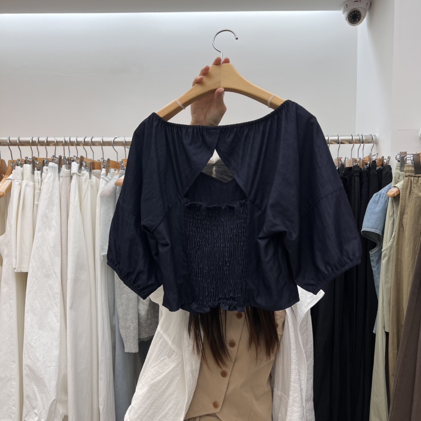 DRESS ROOM直郵韓國代購㊣女裝新款推薦休閑25春夏襯衫蕾絲衫DRESS ROOM襯衫/蕾絲衫