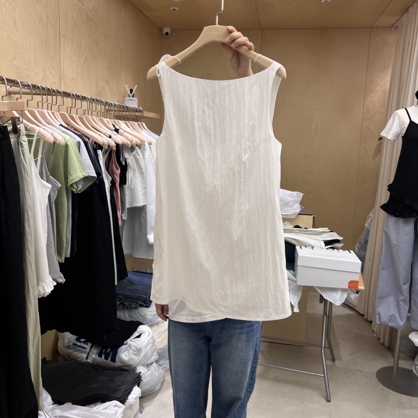 PLEASURE直郵韓國代購㊣女裝新款時尚25春夏熱賣休閑吊帶背心PLEASURE吊帶/背心