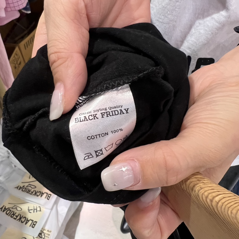 BLACKFRIDAY韓國直郵㊣女裝新品25春夏熱賣休閑時尚推薦T恤BLACK FRIDAYT恤