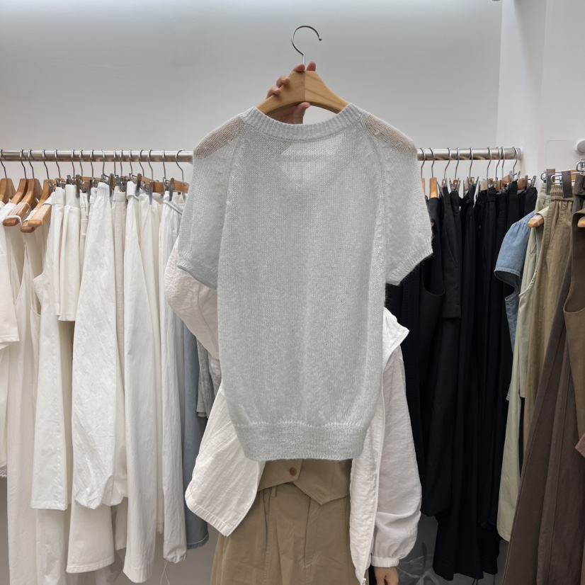 DRESS ROOM直郵韓國代購㊣女裝新品休閑人氣針織衫馬海毛V領DRESS ROOM針織衫