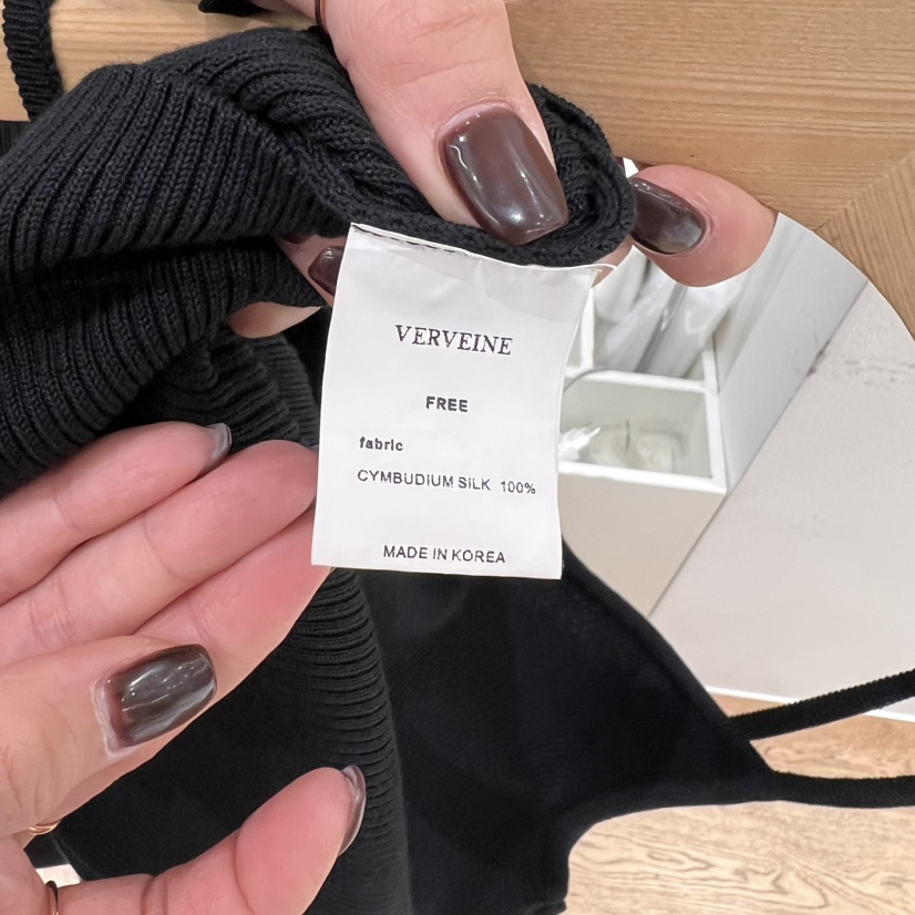 VERVEINE韓國直郵㊣女裝新品25春夏人氣熱賣時尚吊帶背心絲綢VERVEINE吊帶/背心