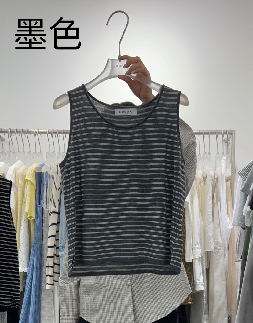 LOOKK韓國直郵㊣女裝新款熱賣時尚推薦休閑25春夏人氣吊帶背心LOOKK吊帶/背心圖色3