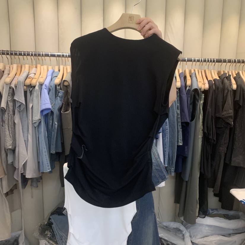 OUS/INCH-L直郵韓國代購㊣女裝新品推薦時尚休閑吊帶背心OUS/INCH吊帶/背心圖色3