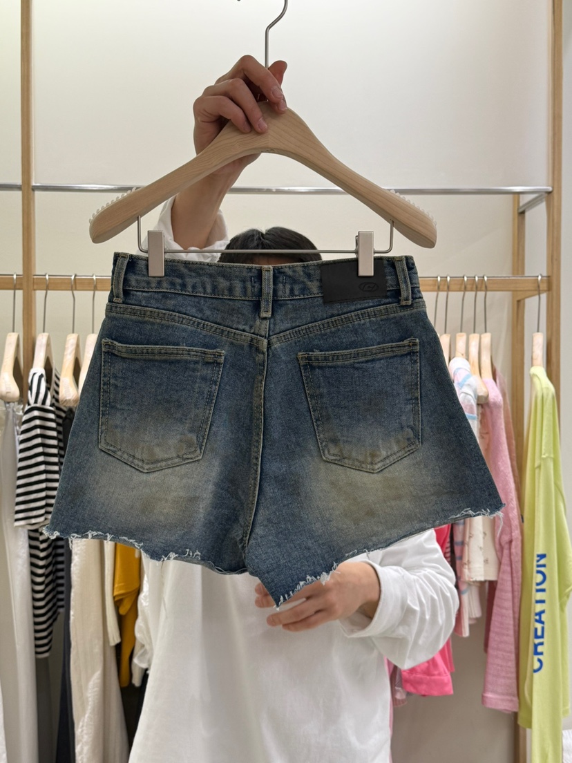 EUM直郵韓國代購㊣女裝新品熱賣25春夏休閑推薦時尚人氣短褲EUM短褲