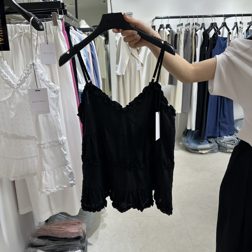 BETHEL韓國直郵㊣東大門實拍女裝新款25春夏推薦時尚吊帶背心BETHEL吊帶/背心圖色2
