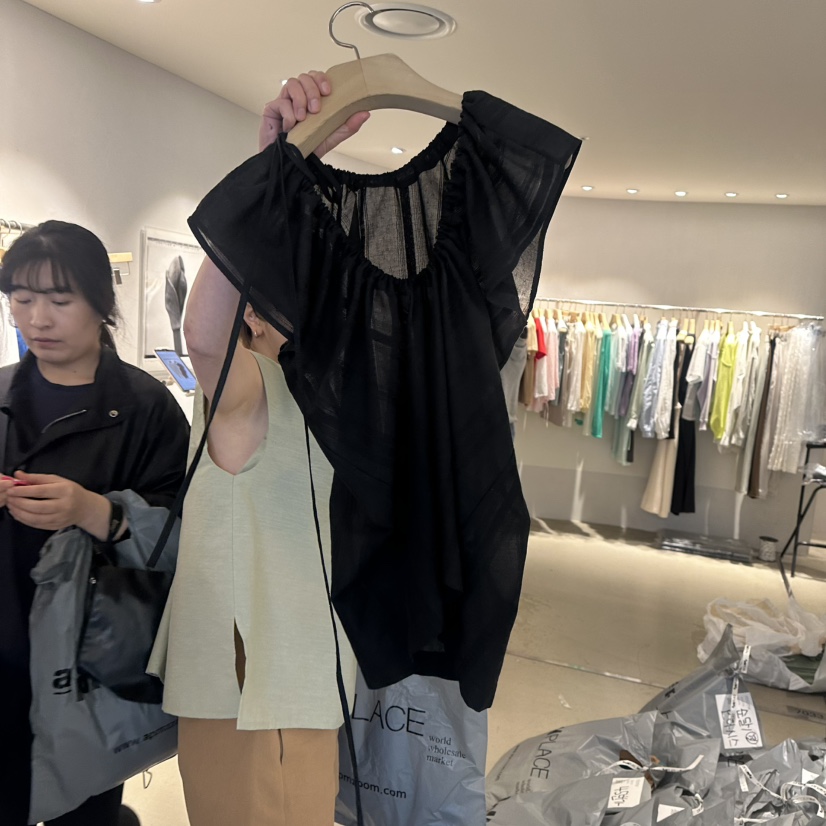 ROOM K-P韓國直郵㊣東大門實拍女裝新品熱賣25春夏襯衫蕾絲衫ROOM K襯衫/蕾絲衫