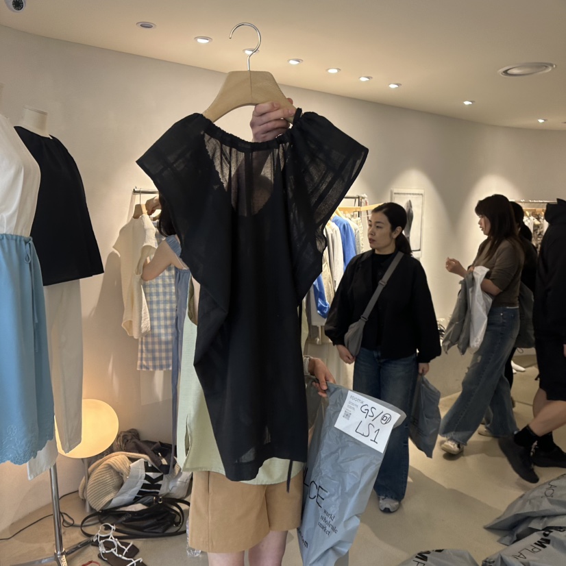 ROOM K-P韓國直郵㊣東大門實拍女裝新品熱賣25春夏襯衫蕾絲衫ROOM K襯衫/蕾絲衫圖色2