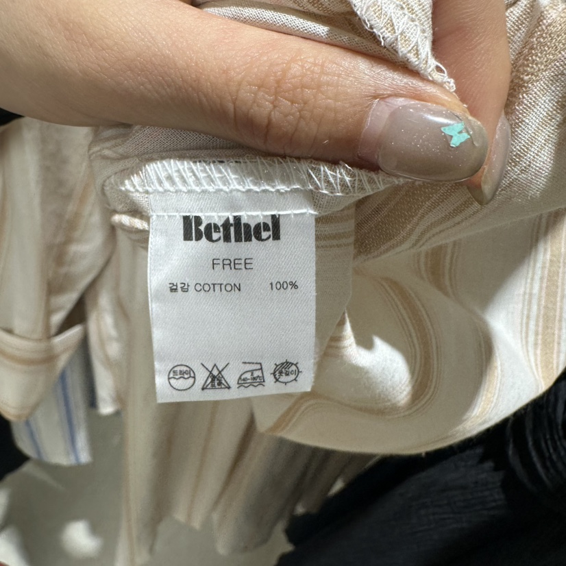 BETHEL韓國㊣直郵東大門代購女裝新款25春夏推薦襯衫蕾絲衫BETHEL襯衫/蕾絲衫