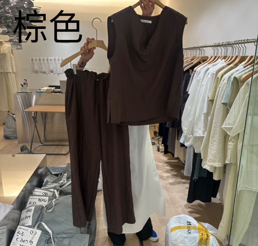 EFFERVESCENT直郵韓國代購㊣女裝新品休閑人氣推薦熱賣套裝evc/effervescent套裝圖色2