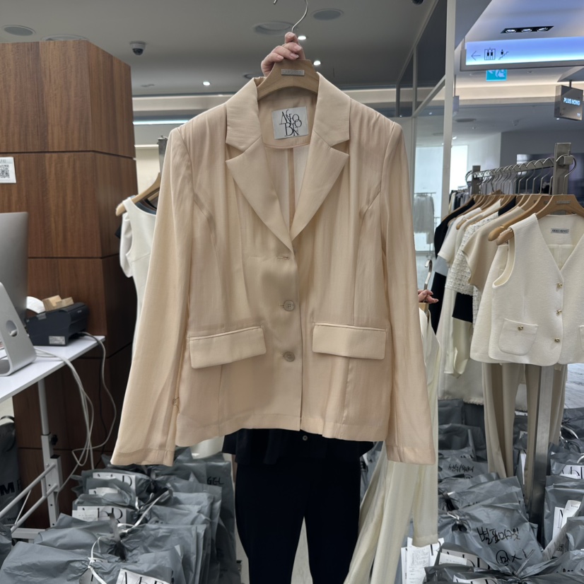 MER韓國直郵㊣女裝新品休閑時尚推薦25春夏熱賣人氣夾克MER/ANGELO BIANCO夾克