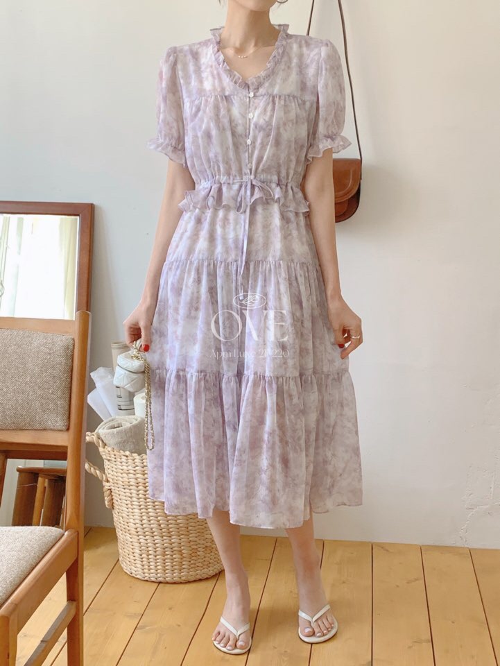 OVE韓國直郵㊣東大門實拍女裝新品推薦休閑時尚25春夏連衣裙OVE連衣裙