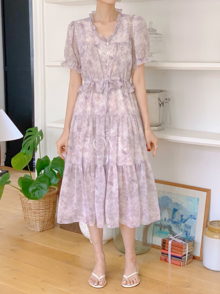 OVE韓國直郵㊣東大門實拍女裝新品推薦休閑時尚25春夏連衣裙OVE連衣裙