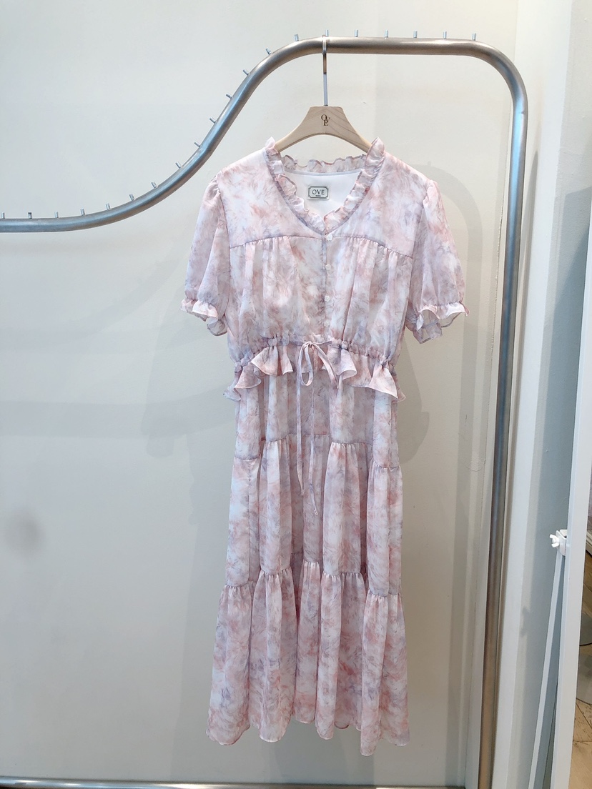 OVE韓國直郵㊣東大門實拍女裝新品推薦休閑時尚25春夏連衣裙OVE連衣裙