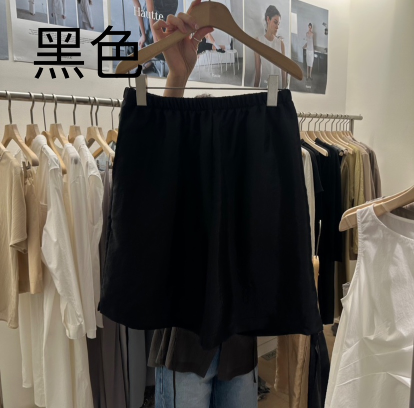 HAUTTE-P韓國㊣直郵東大門代購女裝新款人氣熱賣25春夏短褲緞面HAUTTE短褲圖色2
