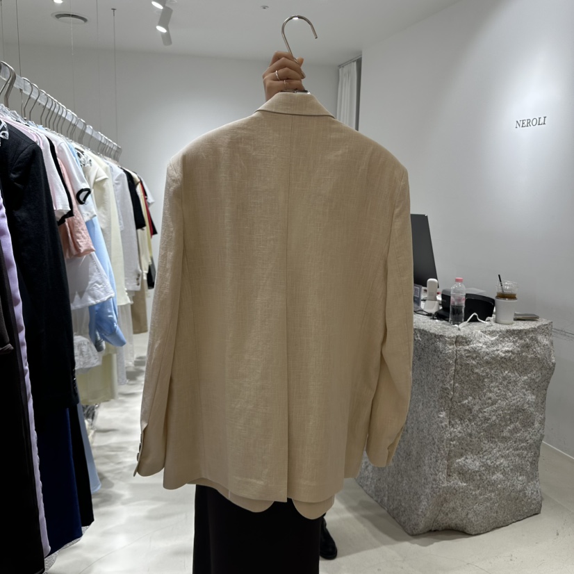 NEROLI 36韓國㊣直郵東大門代購女裝新款熱賣推薦夾克亞麻布NEROLI 36夾克
