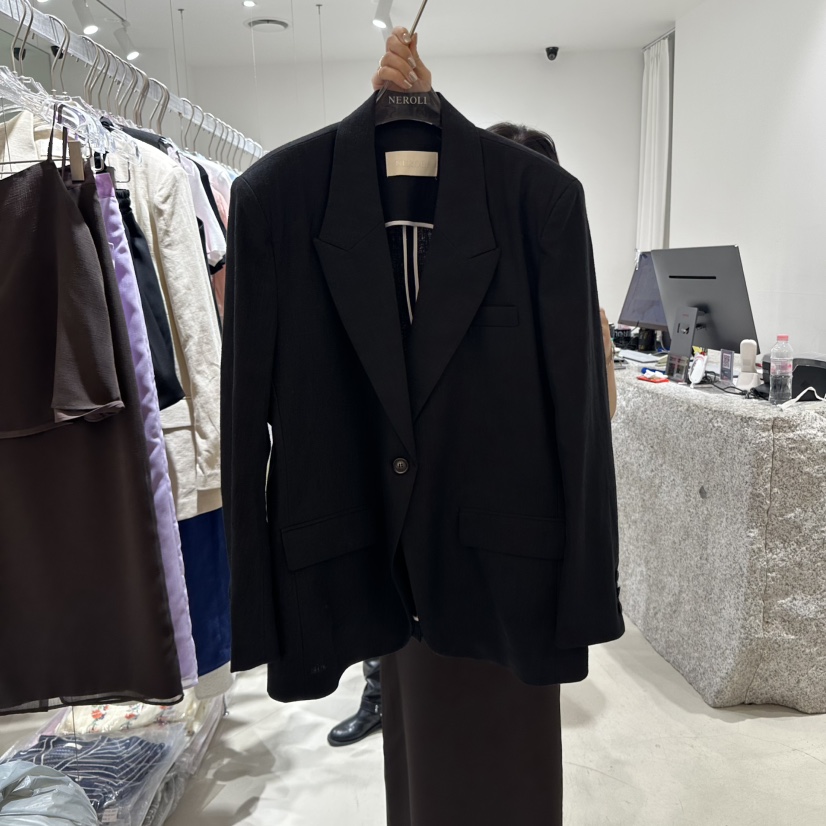 NEROLI 36韓國㊣直郵東大門代購女裝新款熱賣推薦夾克亞麻布NEROLI 36夾克圖色3