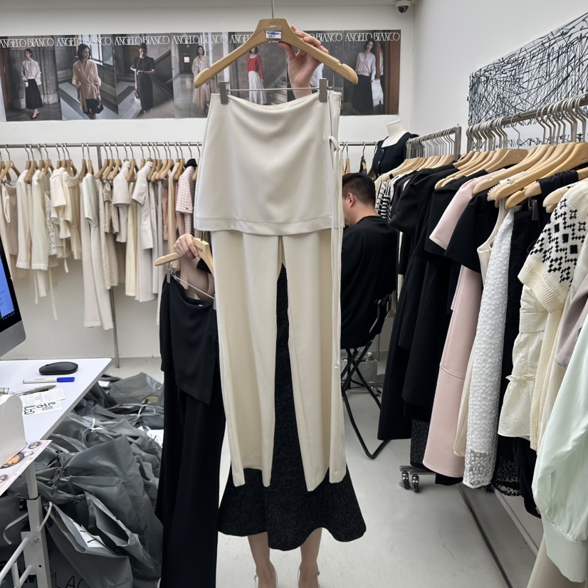 MER韓國㊣直郵東大門代購女裝新品休閑熱賣人氣推薦25春夏裙褲MER/ANGELO BIANCO裙褲