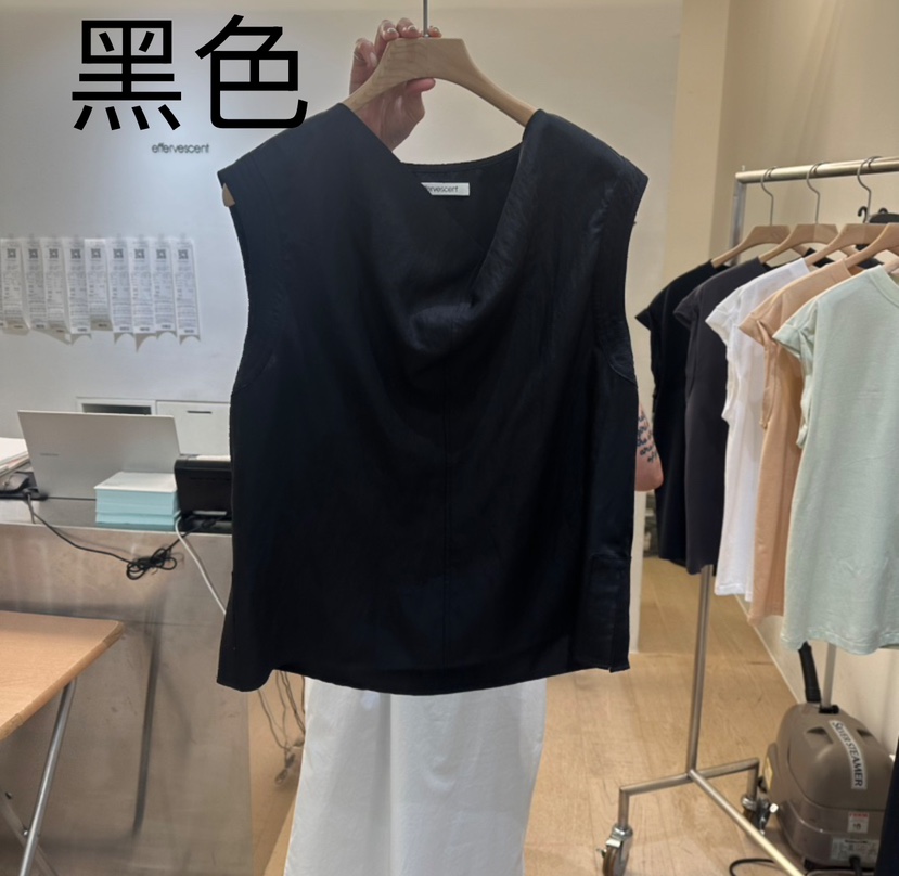 EFFERVESCENT直郵韓國代購㊣女裝新款時尚25春夏休閑吊帶背心evc/effervescent吊帶/背心圖色2