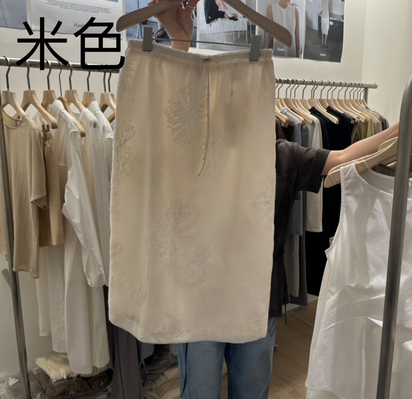 HAUTTE-P韓國直郵㊣東大門實拍女裝新款休閑25春夏半身裙中短裙HAUTTE半身裙/中短裙圖色2