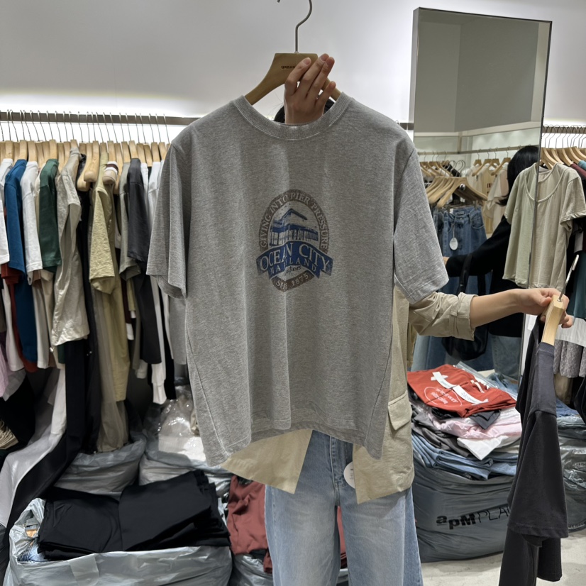 URBANSTORY/REMAKING韓國直郵㊣東大門實拍女裝新品熱賣T恤Remaking/URBANSTORYT恤圖色2