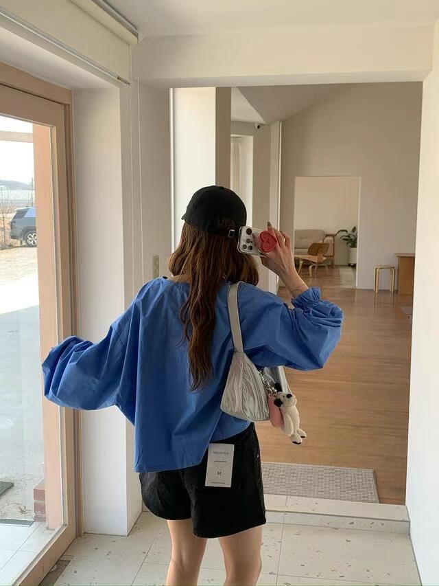 9nine韓國直郵㊣女裝新品25春夏推薦熱賣休閑人氣襯衫蕾絲衫9nine襯衫/蕾絲衫