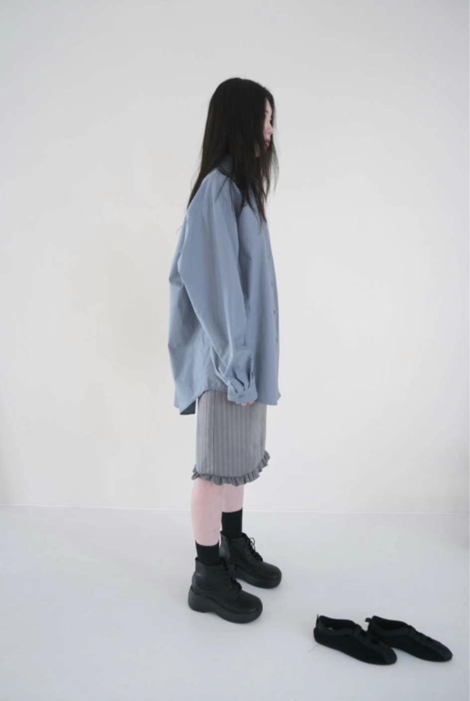 9nine韓國㊣直郵東大門代購女裝新款25春夏熱賣時尚襯衫蕾絲衫9nine襯衫/蕾絲衫
