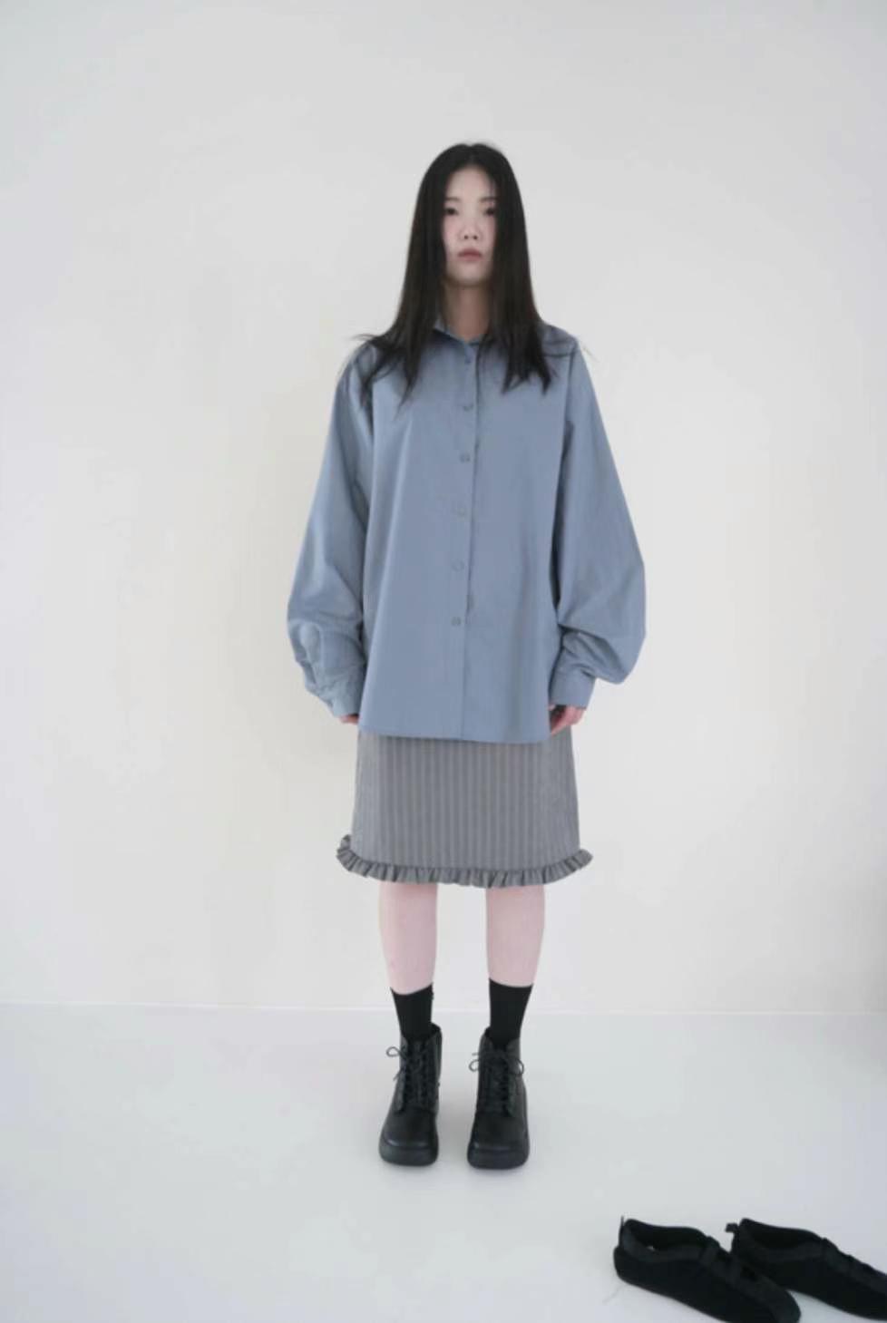 9nine韓國㊣直郵東大門代購女裝新款25春夏熱賣時尚襯衫蕾絲衫9nine襯衫/蕾絲衫