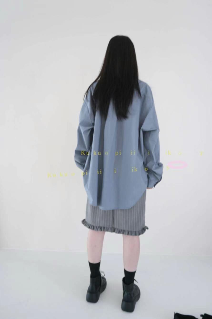 9nine韓國㊣直郵東大門代購女裝新款25春夏熱賣時尚襯衫蕾絲衫9nine襯衫/蕾絲衫