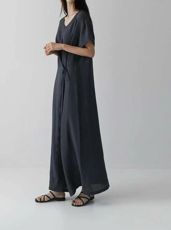 9nine韓國㊣直郵東大門代購女裝新品時尚人氣休閑連衣裙亞麻9nine連衣裙