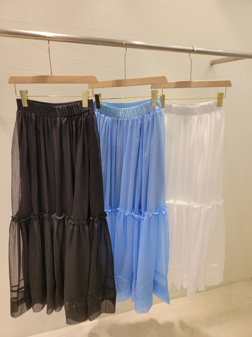 THE OTHER韓國直郵㊣女裝新款推薦熱賣時尚半身裙中短裙透視THE OTHER半身裙/中短裙