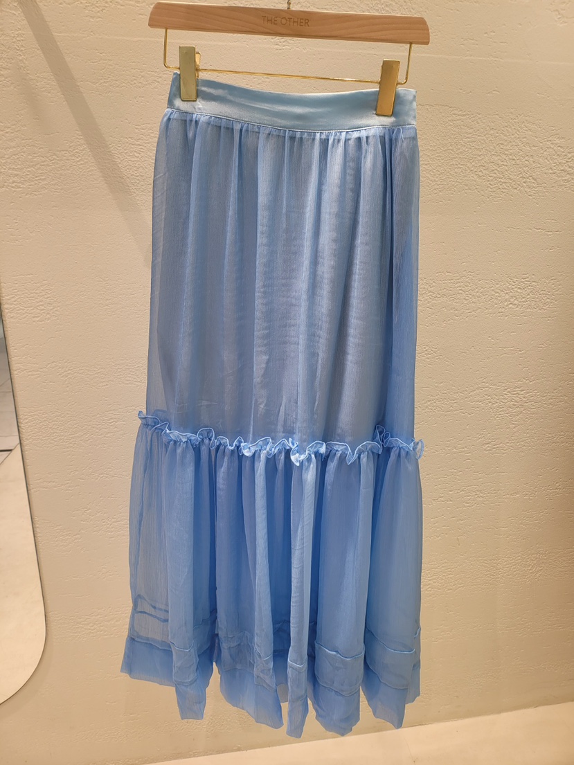 THE OTHER韓國直郵㊣女裝新款推薦熱賣時尚半身裙中短裙透視THE OTHER半身裙/中短裙圖色3