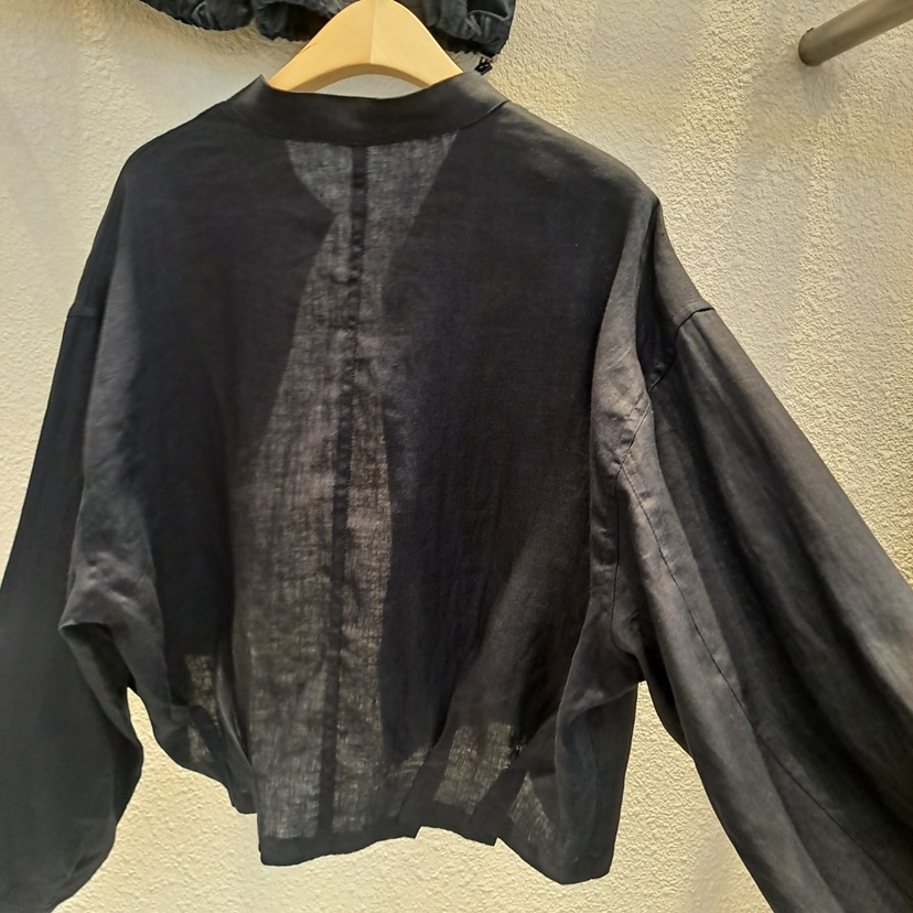 1 2ILLY-S韓國直郵㊣女裝新款休閑時尚25春夏推薦夾克亞麻1 2ILLY/THE SIL夾克