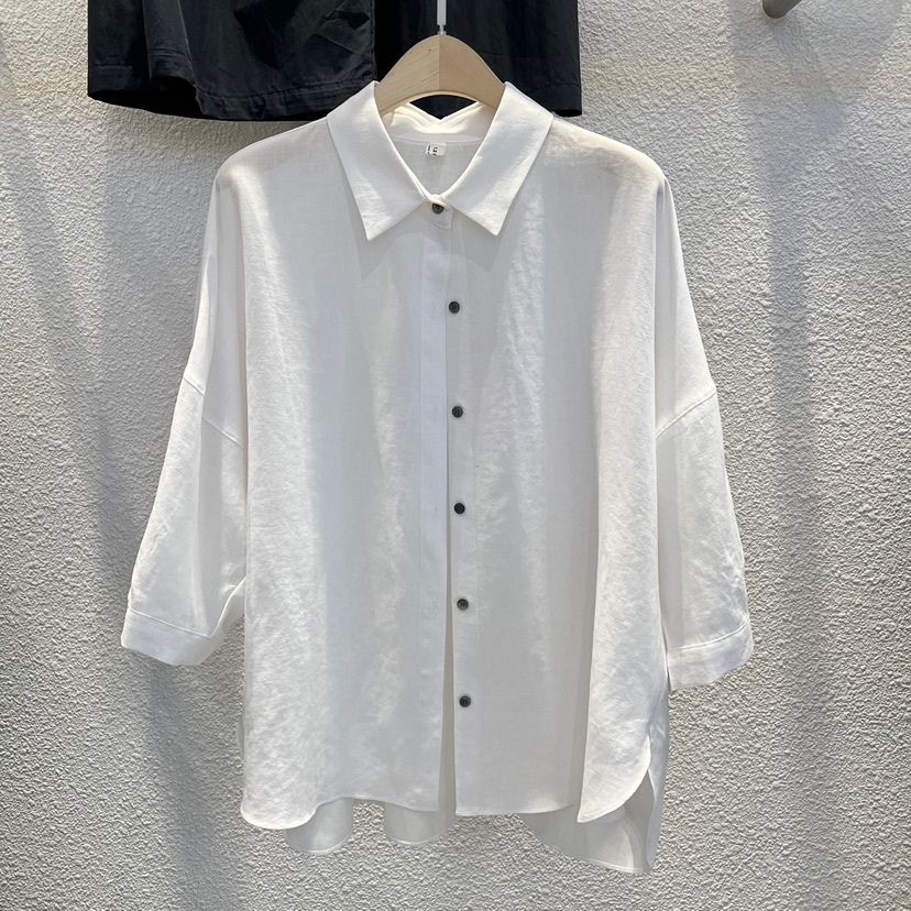 1 2ILLY-S直郵韓國代購㊣女裝新款熱賣25春夏襯衫蕾絲衫亞麻1 2ILLY/THE SIL襯衫/蕾絲衫