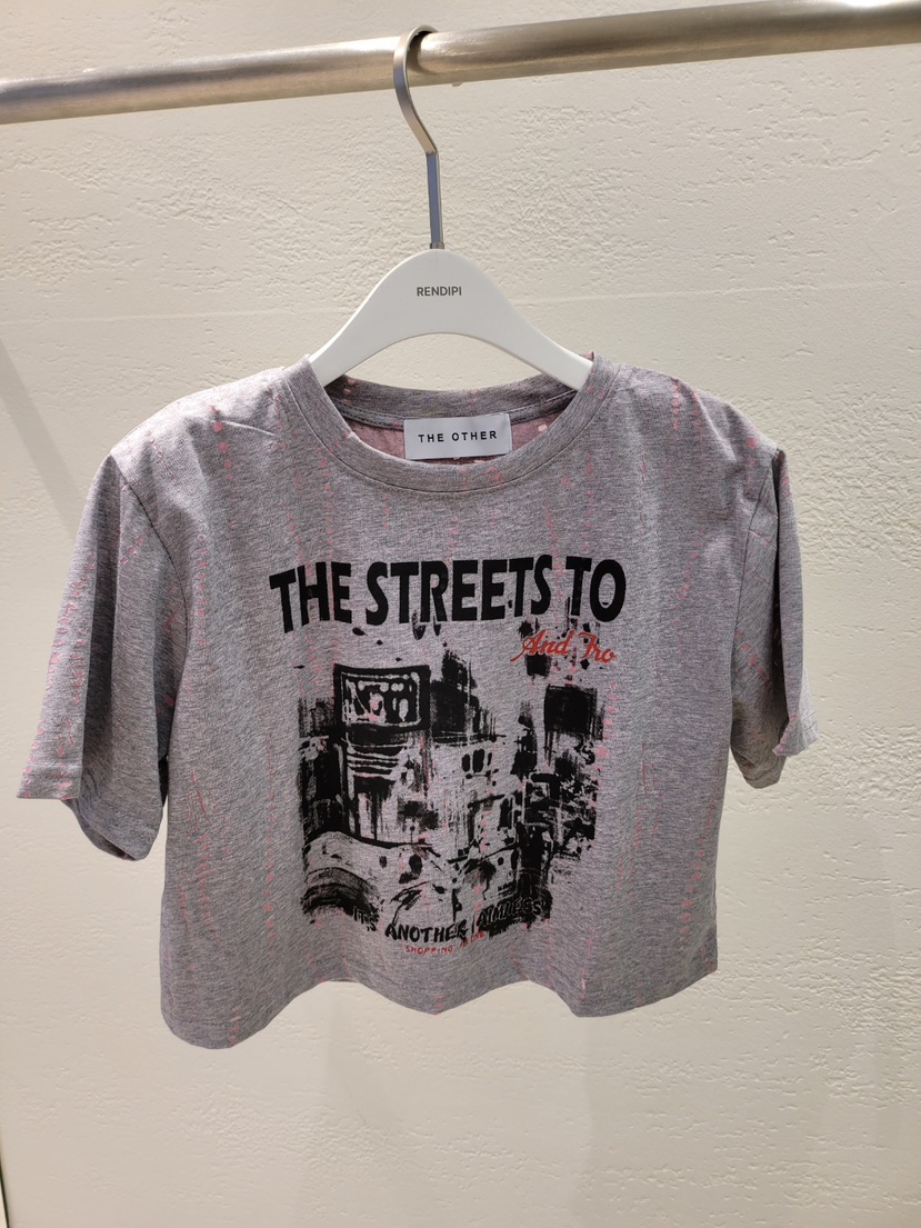 THE OTHER韓國直郵㊣東大門實拍女裝新款熱賣休閑25春夏T恤THE OTHERT恤圖色2