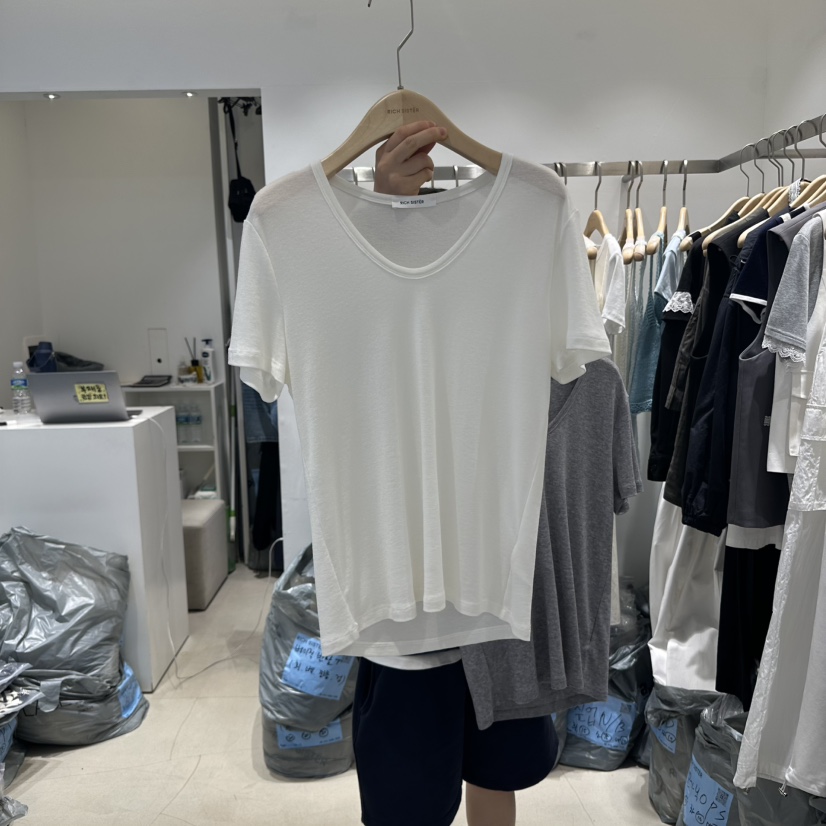 RICH SISTER直郵韓國代購㊣女裝新品時尚推薦25春夏熱賣T恤RICH SISTERT恤