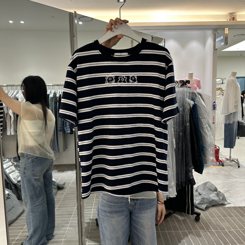 VIVE韓國直郵㊣女裝新品推薦人氣時尚25春夏熱賣休閑T恤VIVET恤圖色3