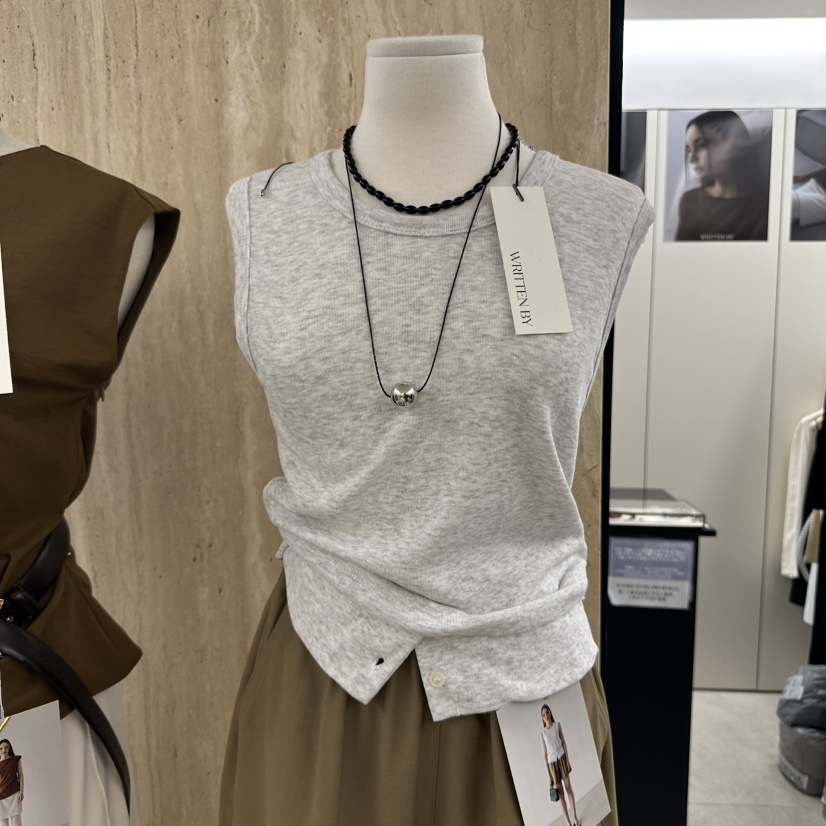 WRITTEN BY韓國直郵㊣東大門實拍女裝新品推薦時尚吊帶背心WRITTEN BY吊帶/背心