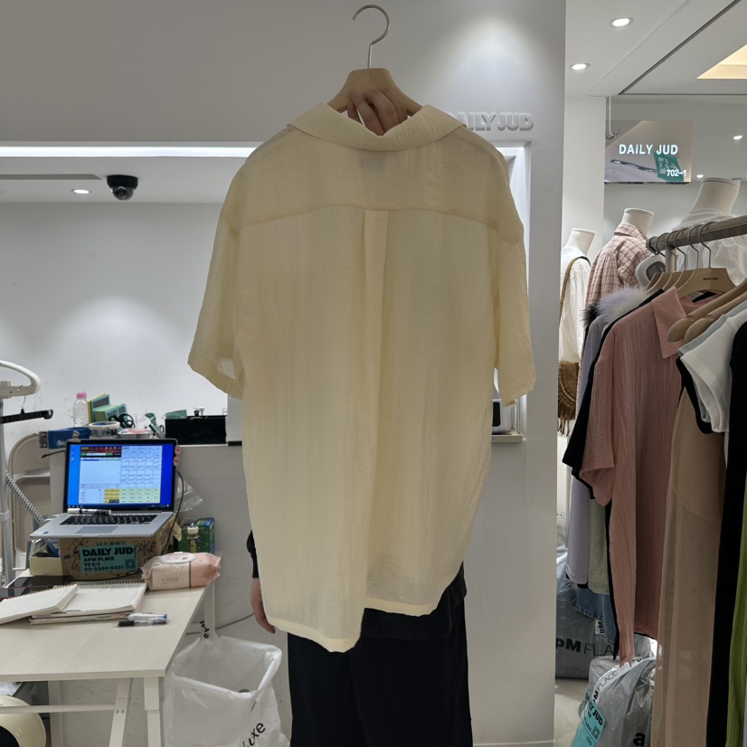 DAILYJUD韓國直郵㊣東大門實拍女裝新品25春夏休閑襯衫蕾絲衫DAILY JUD襯衫/蕾絲衫