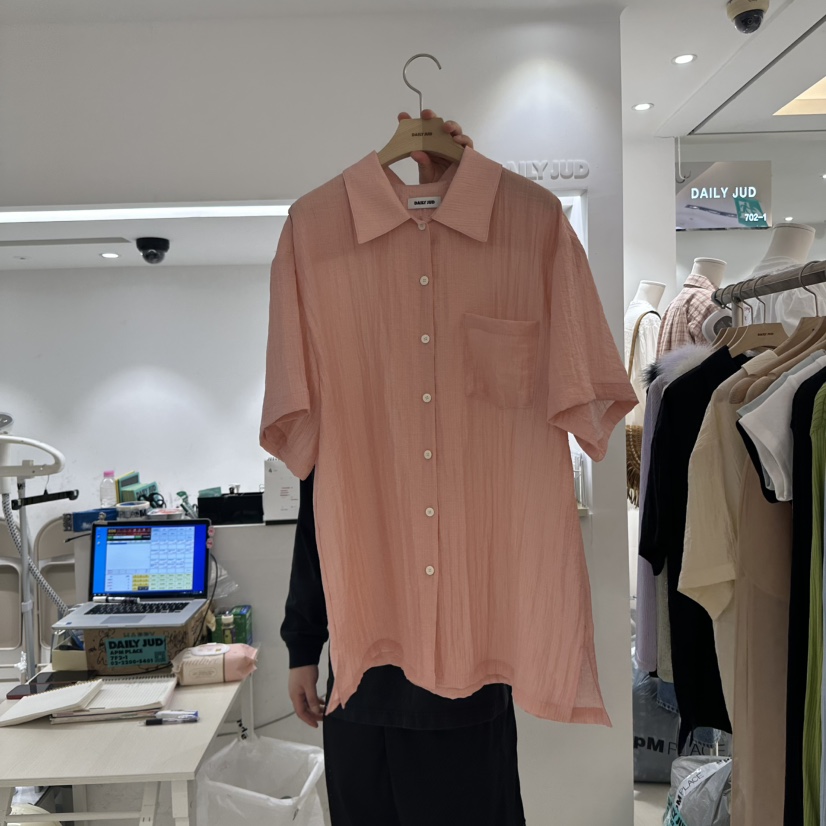 DAILYJUD韓國直郵㊣東大門實拍女裝新品25春夏休閑襯衫蕾絲衫DAILY JUD襯衫/蕾絲衫圖色2