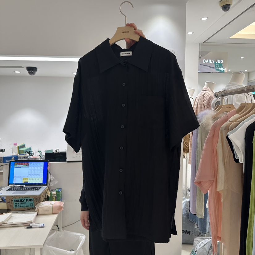 DAILYJUD韓國直郵㊣東大門實拍女裝新品25春夏休閑襯衫蕾絲衫DAILY JUD襯衫/蕾絲衫圖色3