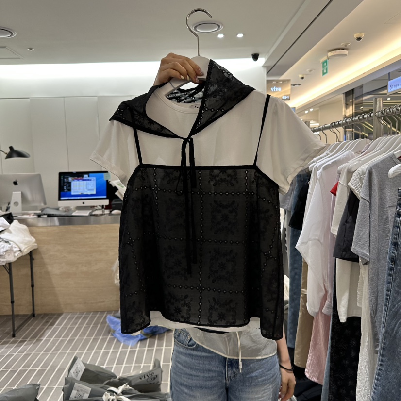 VIVE韓國直郵㊣東大門實拍女裝新品推薦時尚25春夏套裝兩件套VIVE套裝圖色2